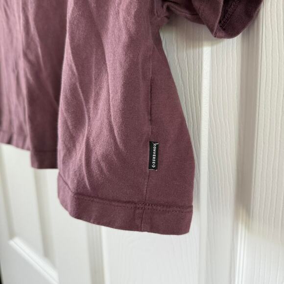 Burgundy‎ converse cropped tee - Picture 2 of 4